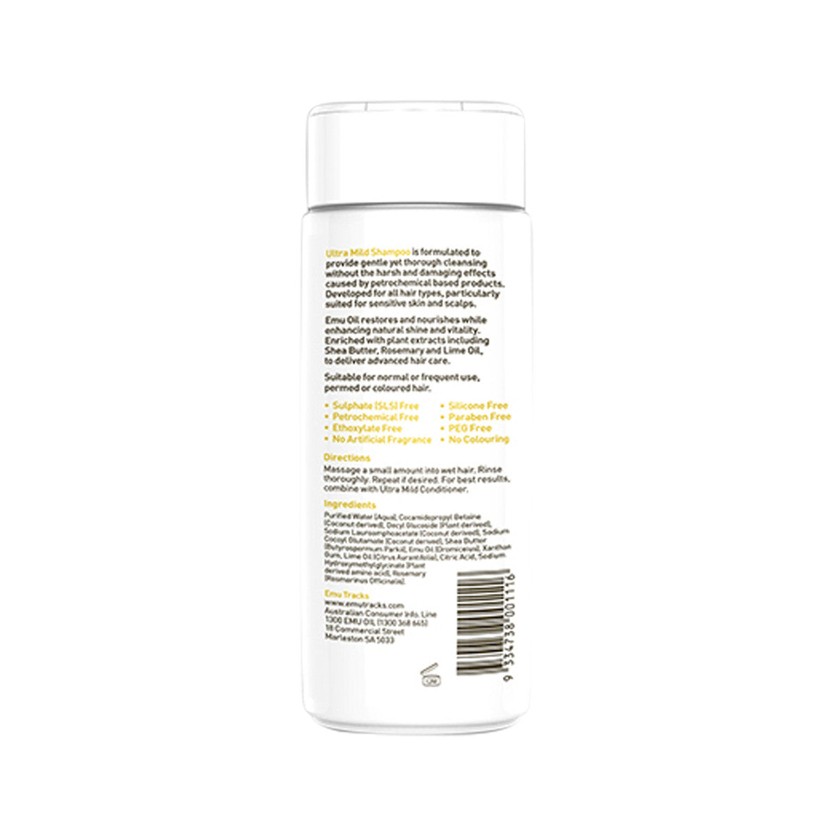 Emu Tracks Emu Oil Shampoo Ultra Mild (All Hair Types) 200ml