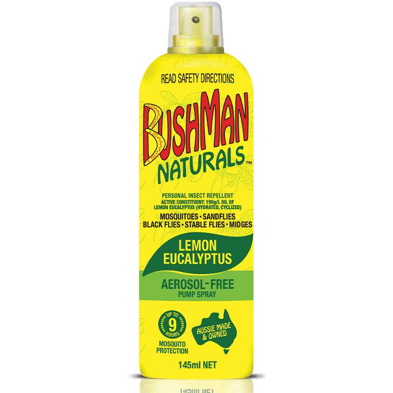 Bushman Naturals Lemon Eucalyptus Pump Spray 145ml