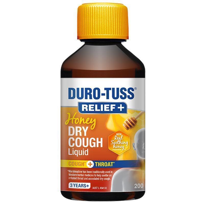 Duro-tuss Relief+ Honey Dry Cough Liquid 200ml