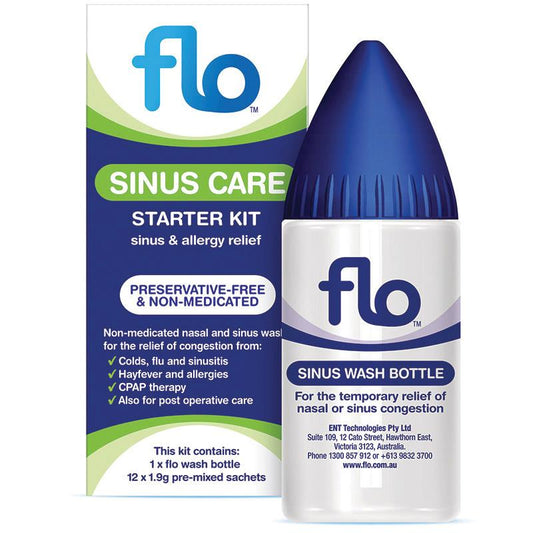 FLO Sinus Care Starter Kit 12 Sachets