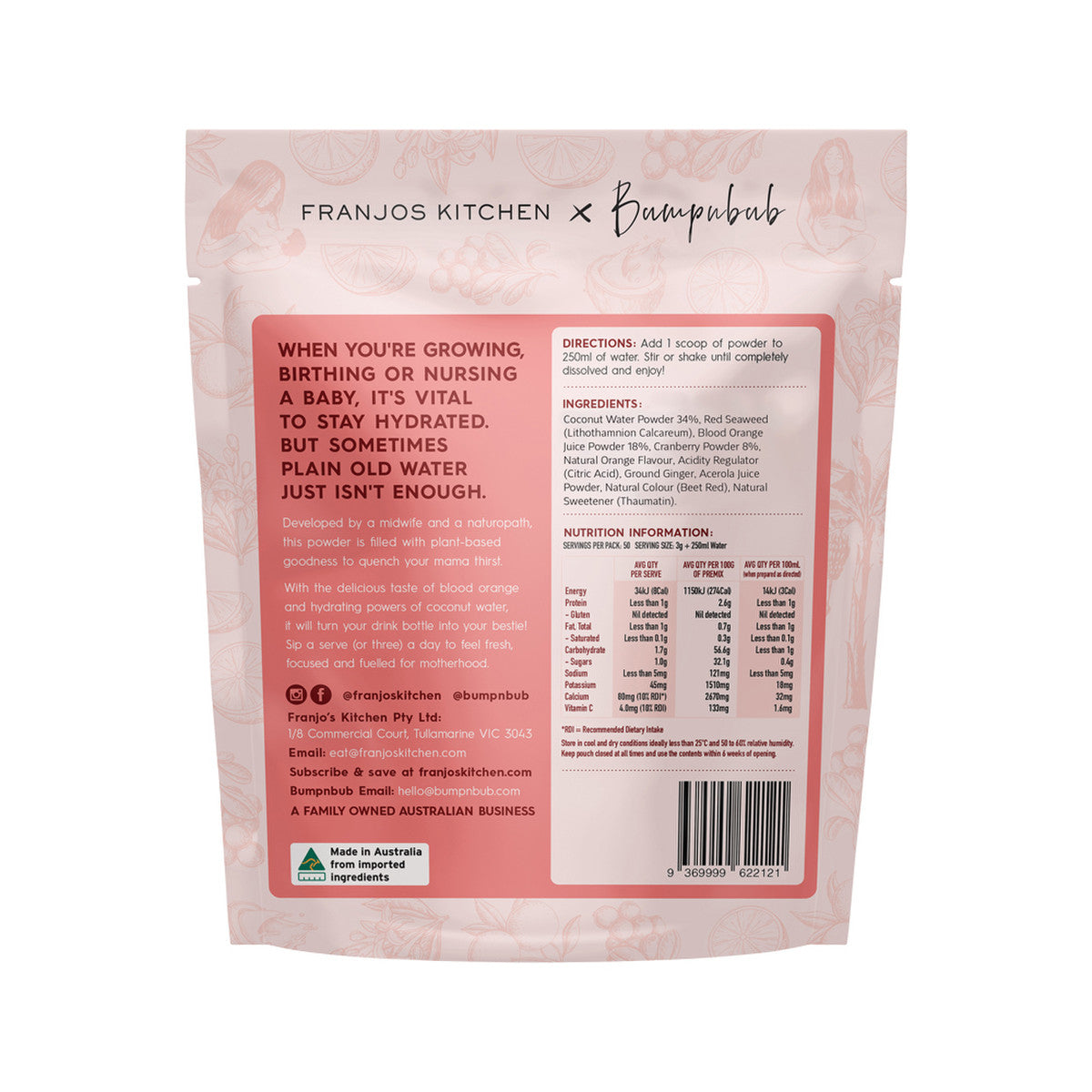 Franjo's Kitchen Motherhood Hydration Powder 150g