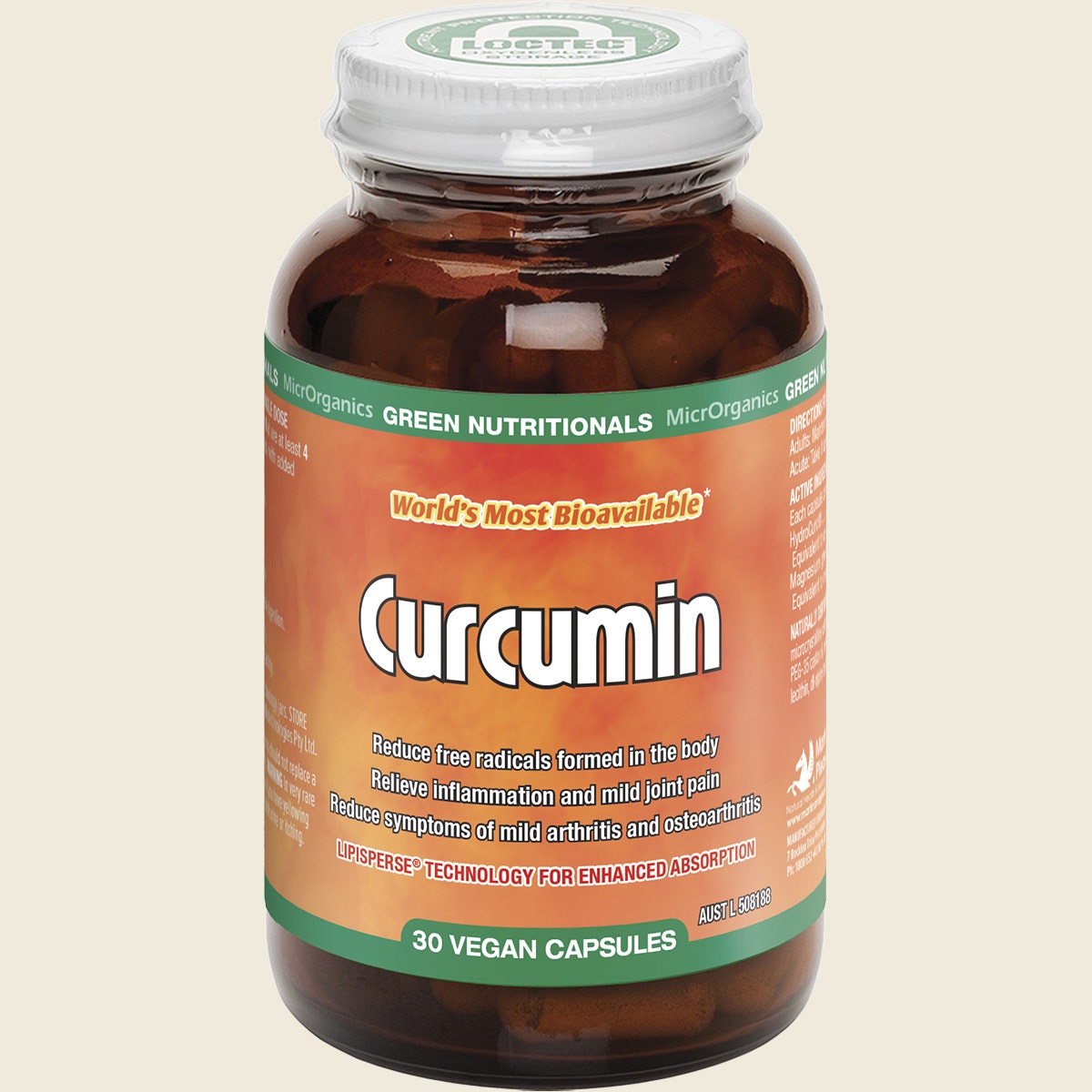 Green Nutritionals Curcumin 30 Caps