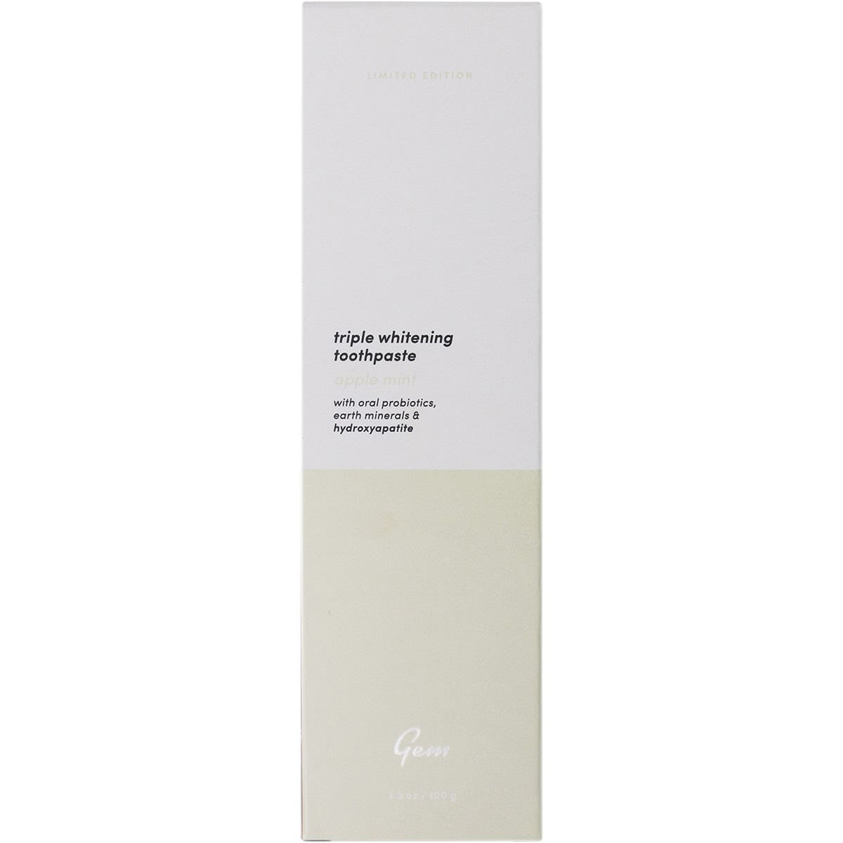 GEM Toothpaste Triple Whitening Apple Mint 100g