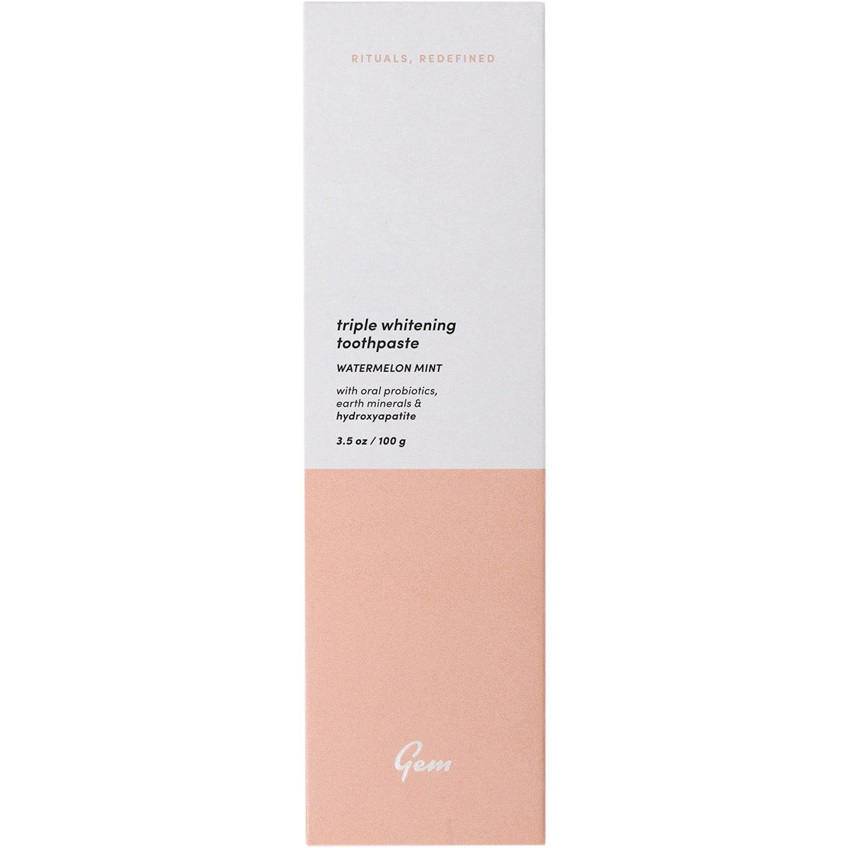 GEM Toothpaste Triple Whitening Watermelon Mint 100g