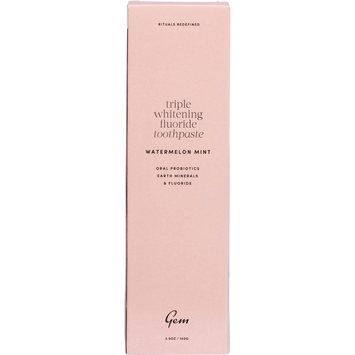 Gem Toothpaste Triple Whitening Fluoride Watermelon Mint 100g