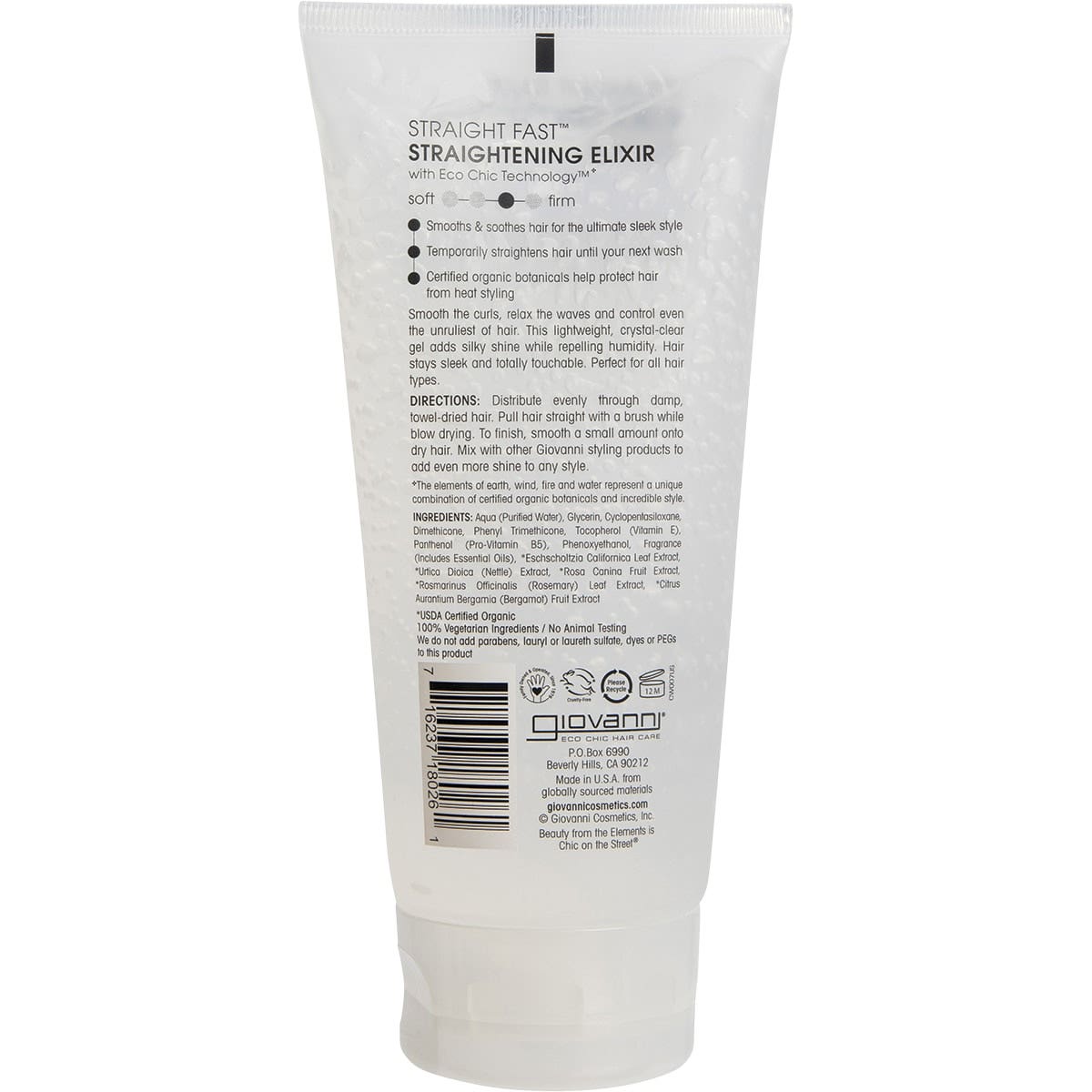 GIOVANNI Hair Straightener Straight Fast 200ml