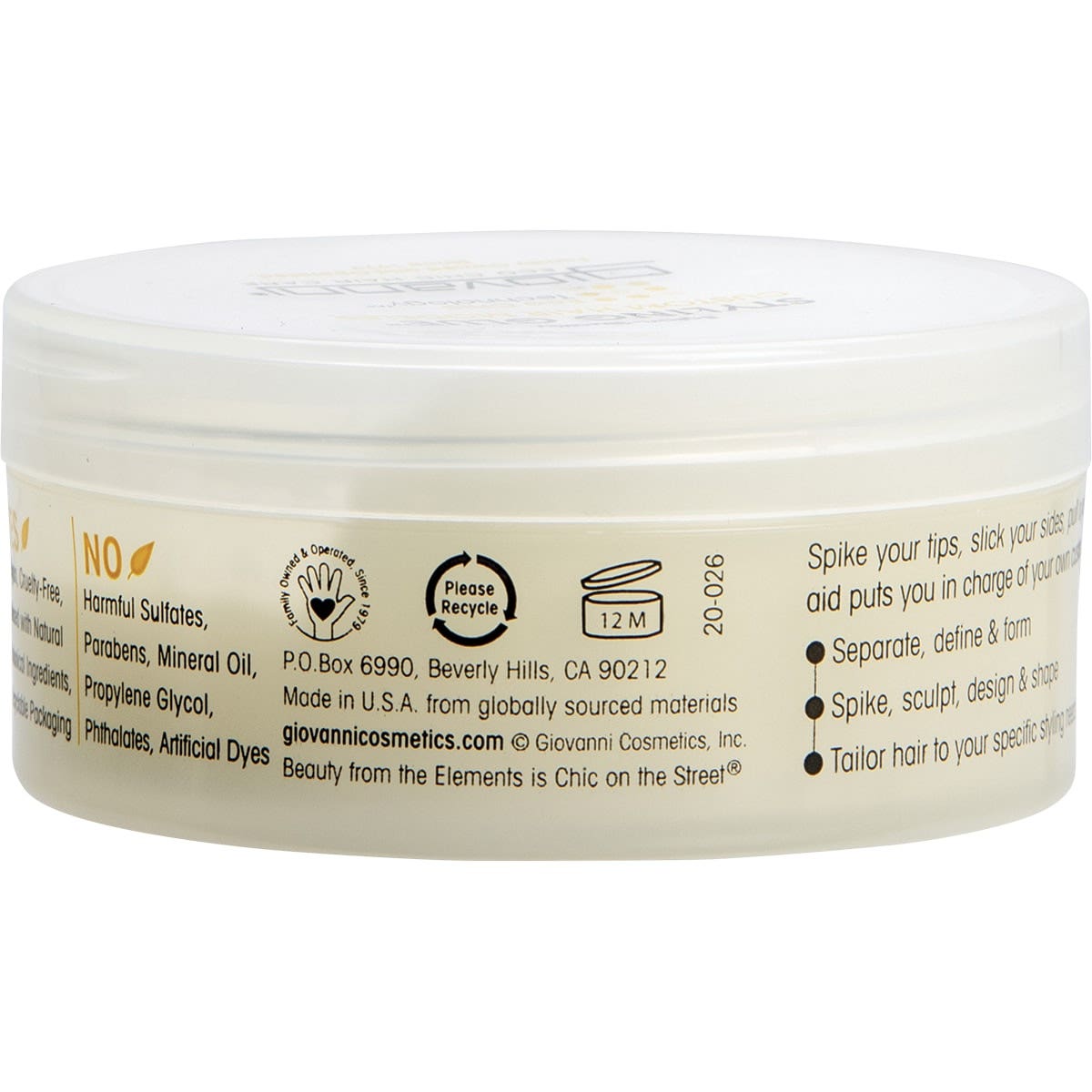 GIOVANNI Hair Styling Glue Custom Hair Modeler 57g