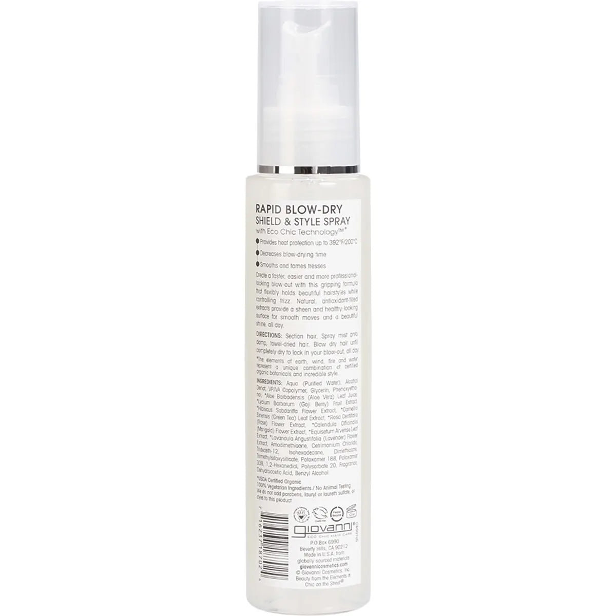 GIOVANNI Hair Shield & Style Spray Rapid Blow-Dry 118ml