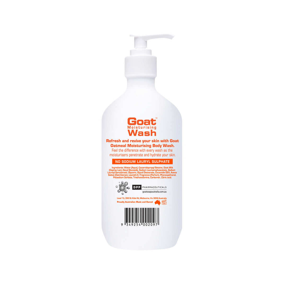 Goat Range Goat Moisturising Wash Oatmeal 500ml