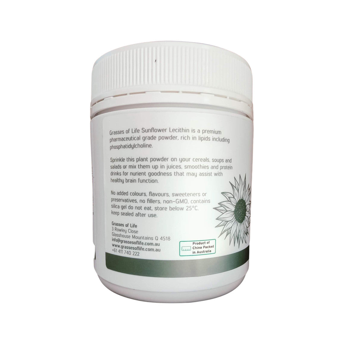 Grasses of Life Premium Pharmaceutical Grade Sunflower Lecithin 250g