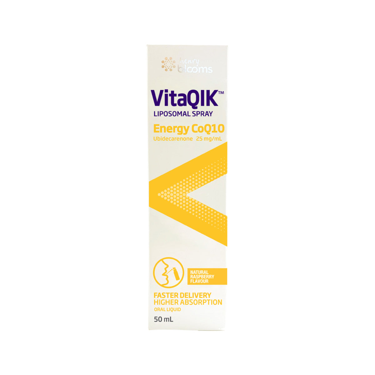 Henry Blooms VitaQIK Liposomal Spray Energy CoQ10 Oral Liquid 50ml