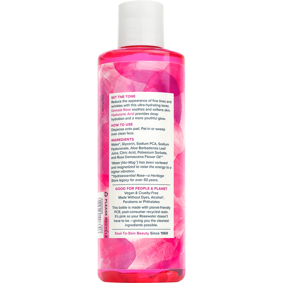 HERITAGE STORE Rosewater Toner Dry to Combination Skin 237ml