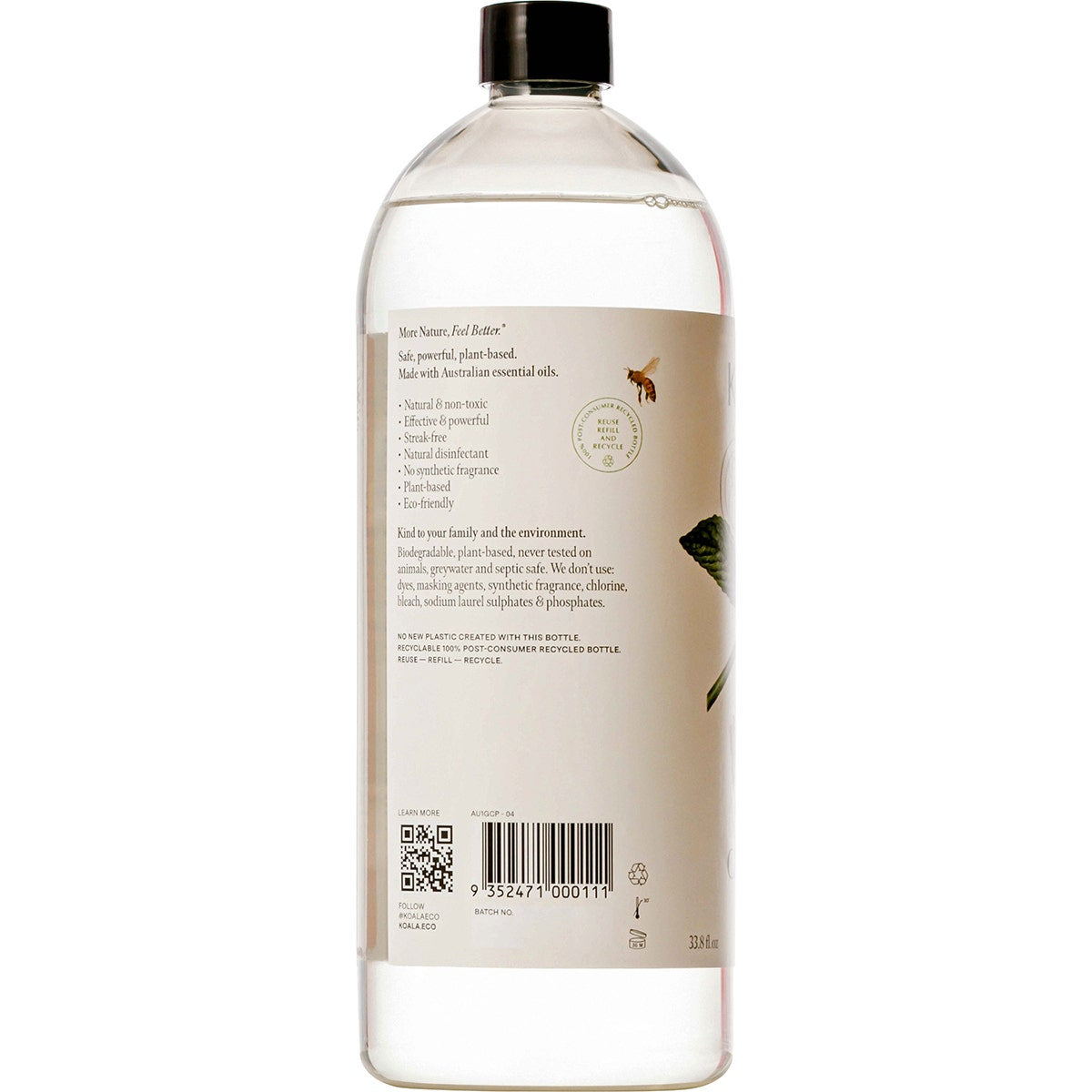 KOALA ECO Glass Cleaner Peppermint Essential Oil 1L