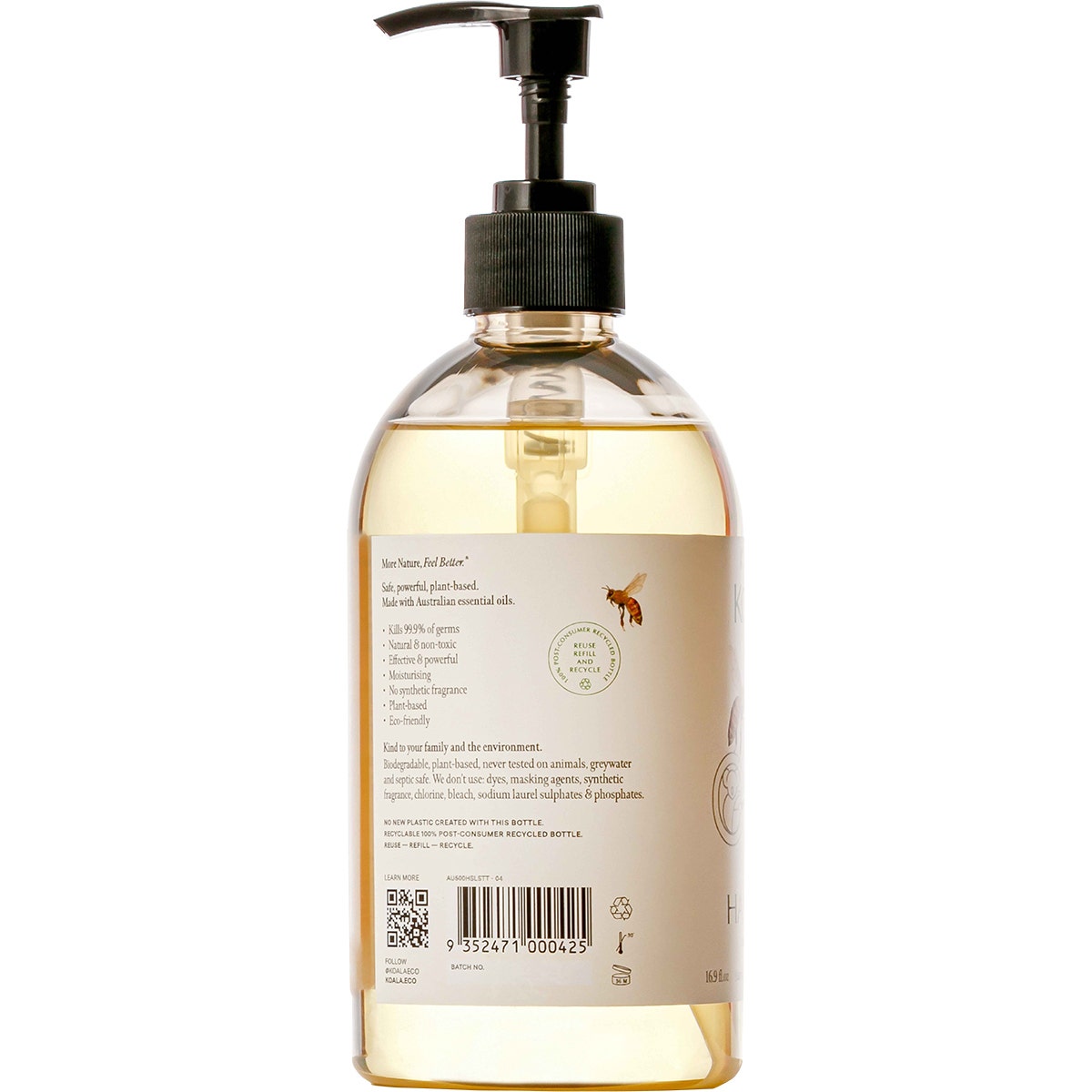 KOALA ECO Natural Hand Sanitiser Tea Tree Leaf Essential Oil 500ml