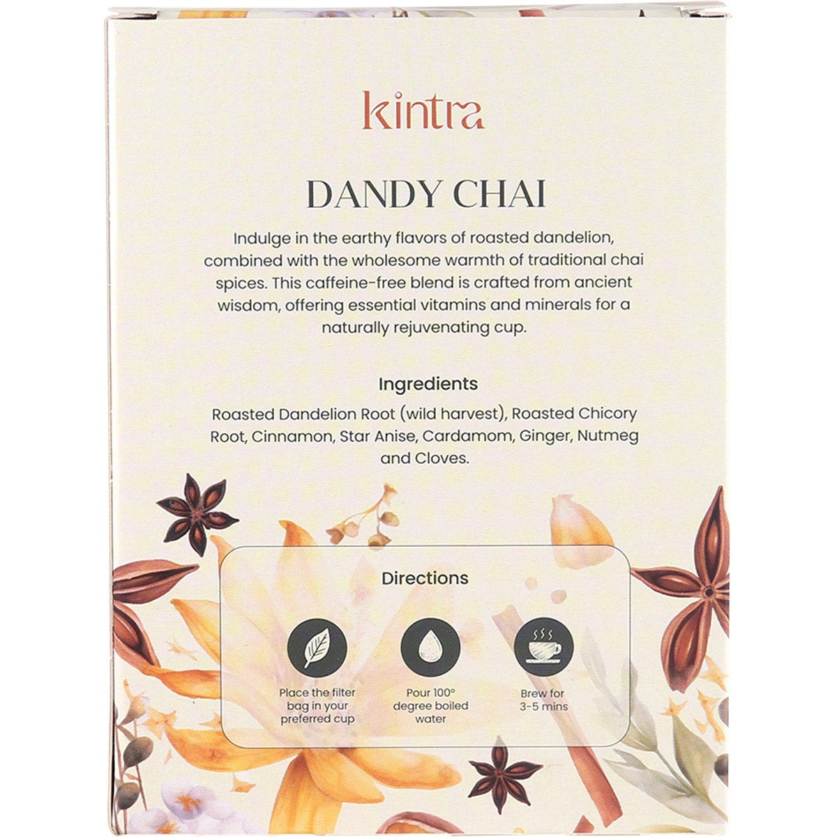 KINTRA FOODS Dandy Chai Blend Tea Bags 32