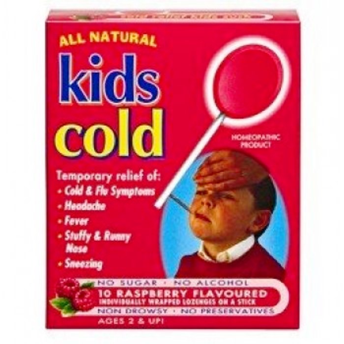 KIDS COLD RASPBERRY 10 LOZENGES