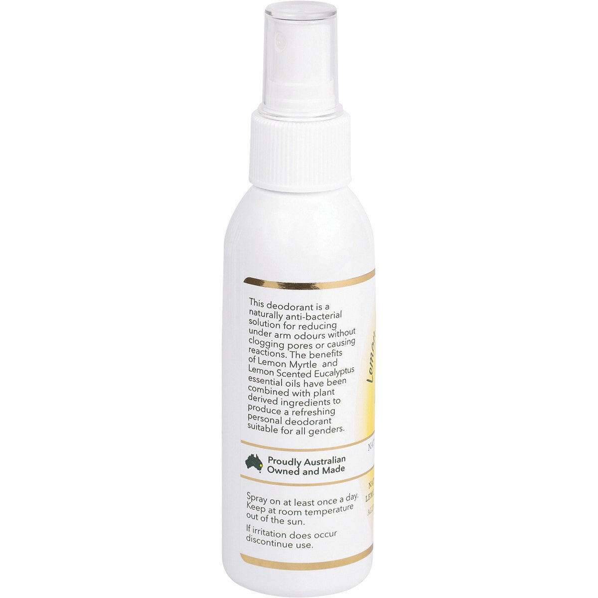 LEMON MYRTLE FRAGRANCES Deodorant Aluminium Free 125ml