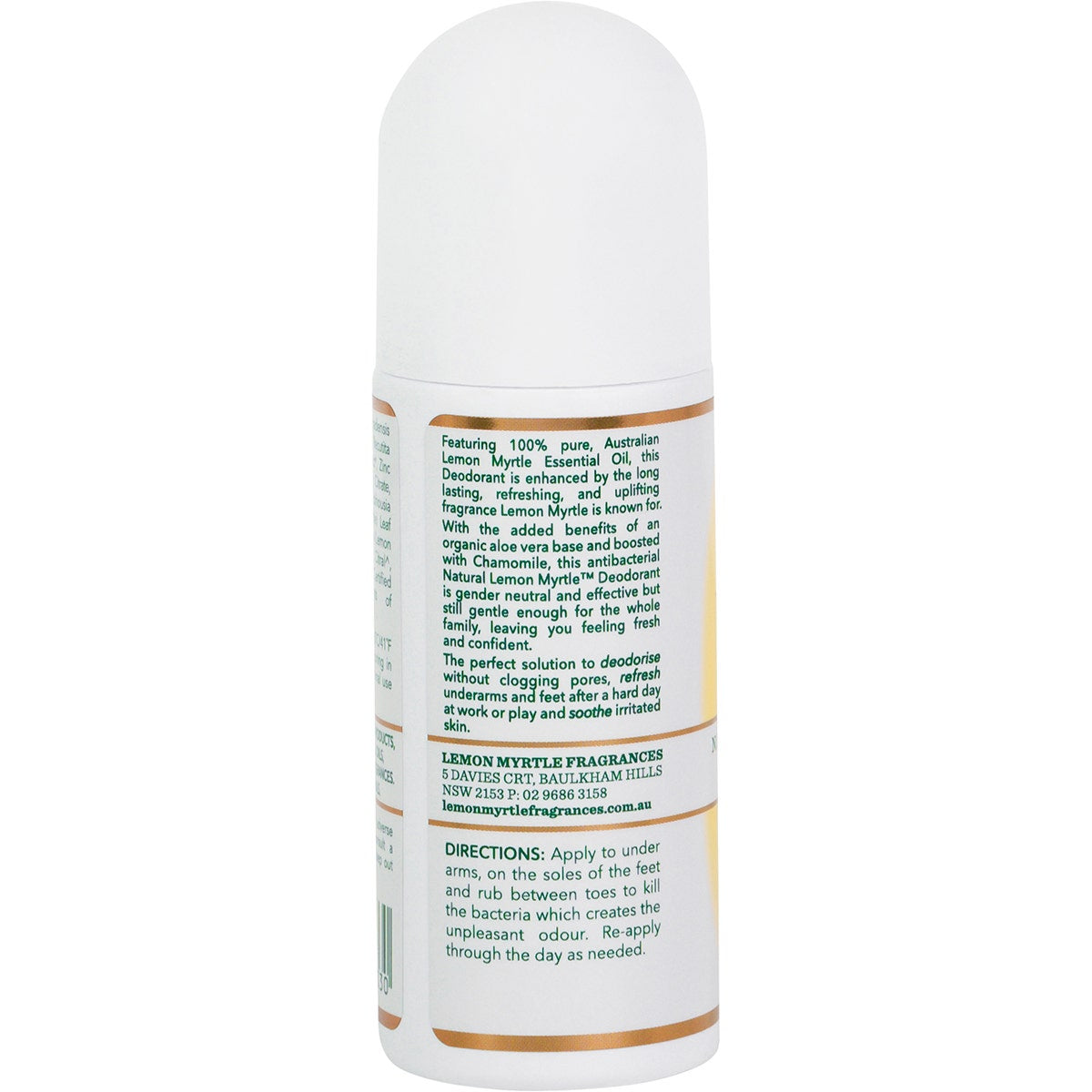 LEMON MYRTLE FRAGRANCES Deodorant 75ml