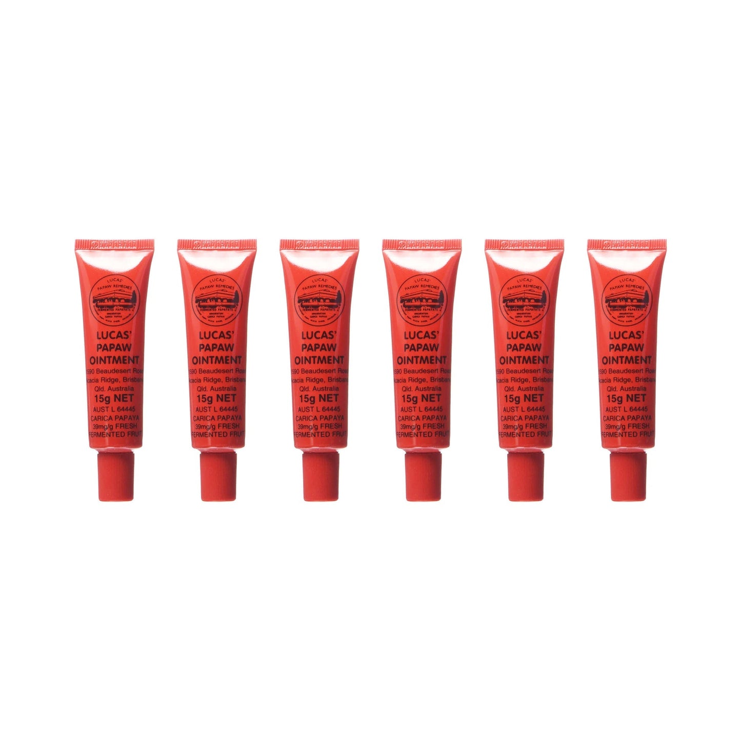 Lucas' Papaw Ointment Lip Applicator 15g (Pack of 6)