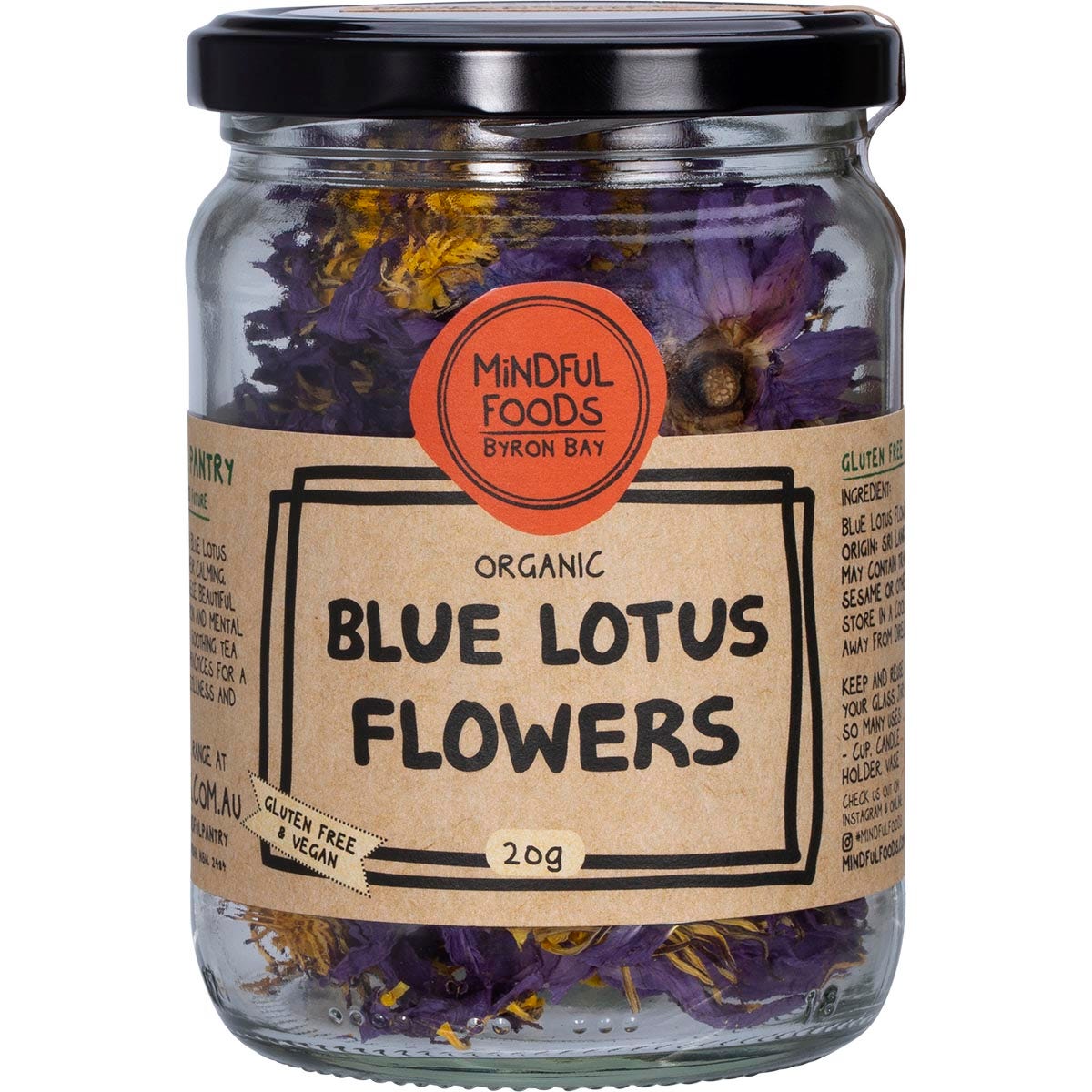 Mindful Foods Blue Lotus Flowers 20g