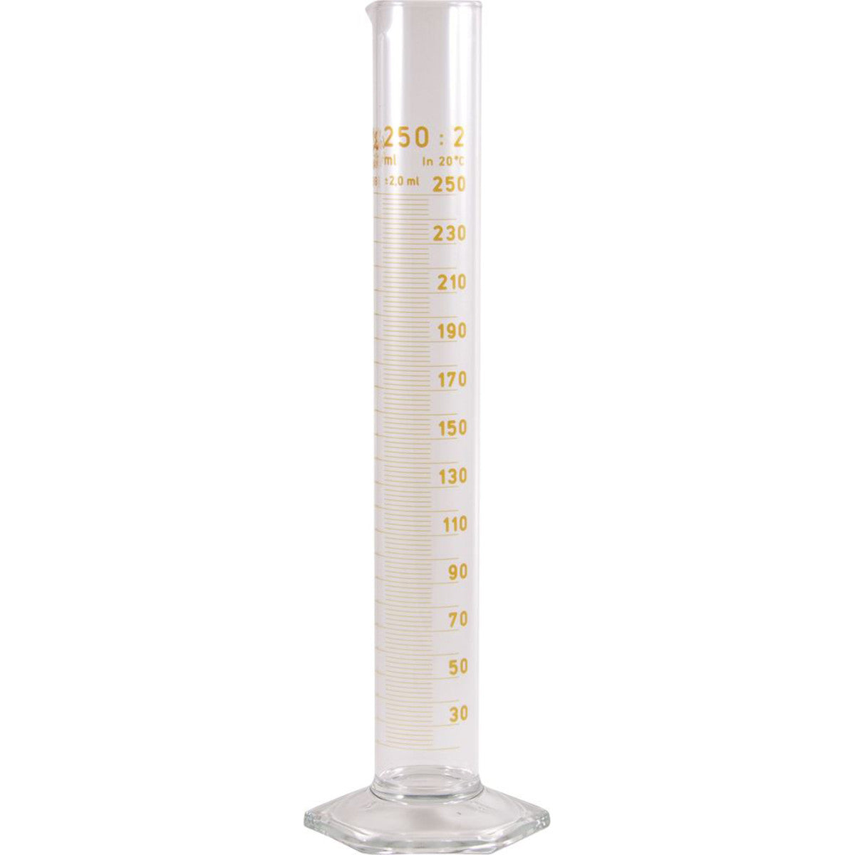 Measuring Cylinder Glass graduated 250ml