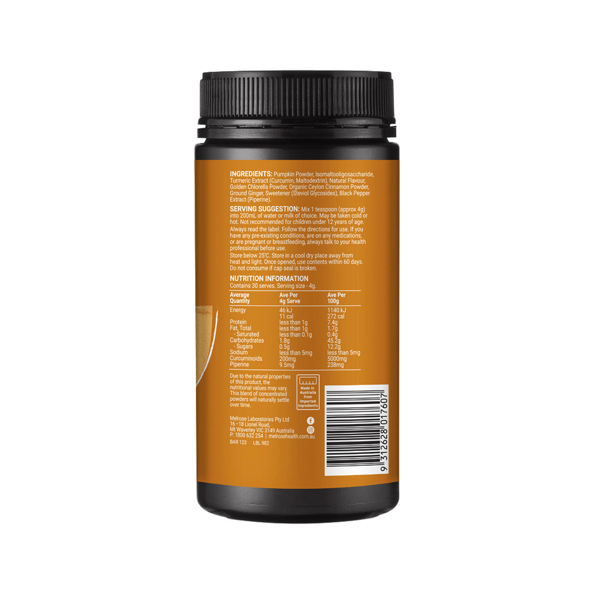 Melrose High Strength Turmeric Superblend Instant Powder 120g