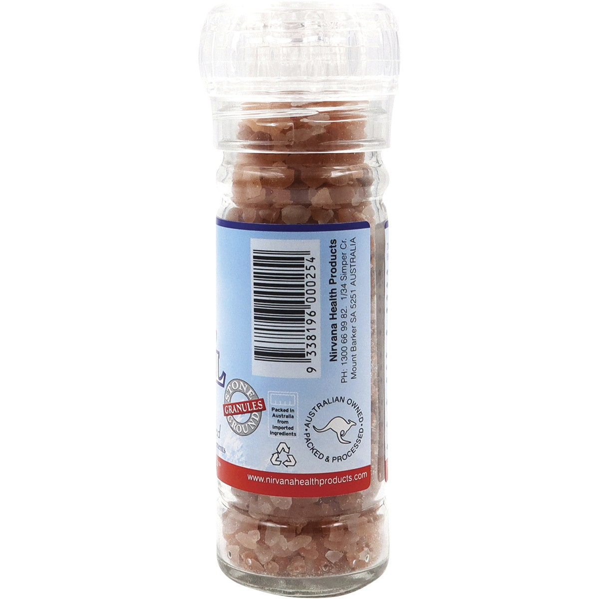 NIRVANA Himalayan Salt Granules (Glass Grinder) 125g