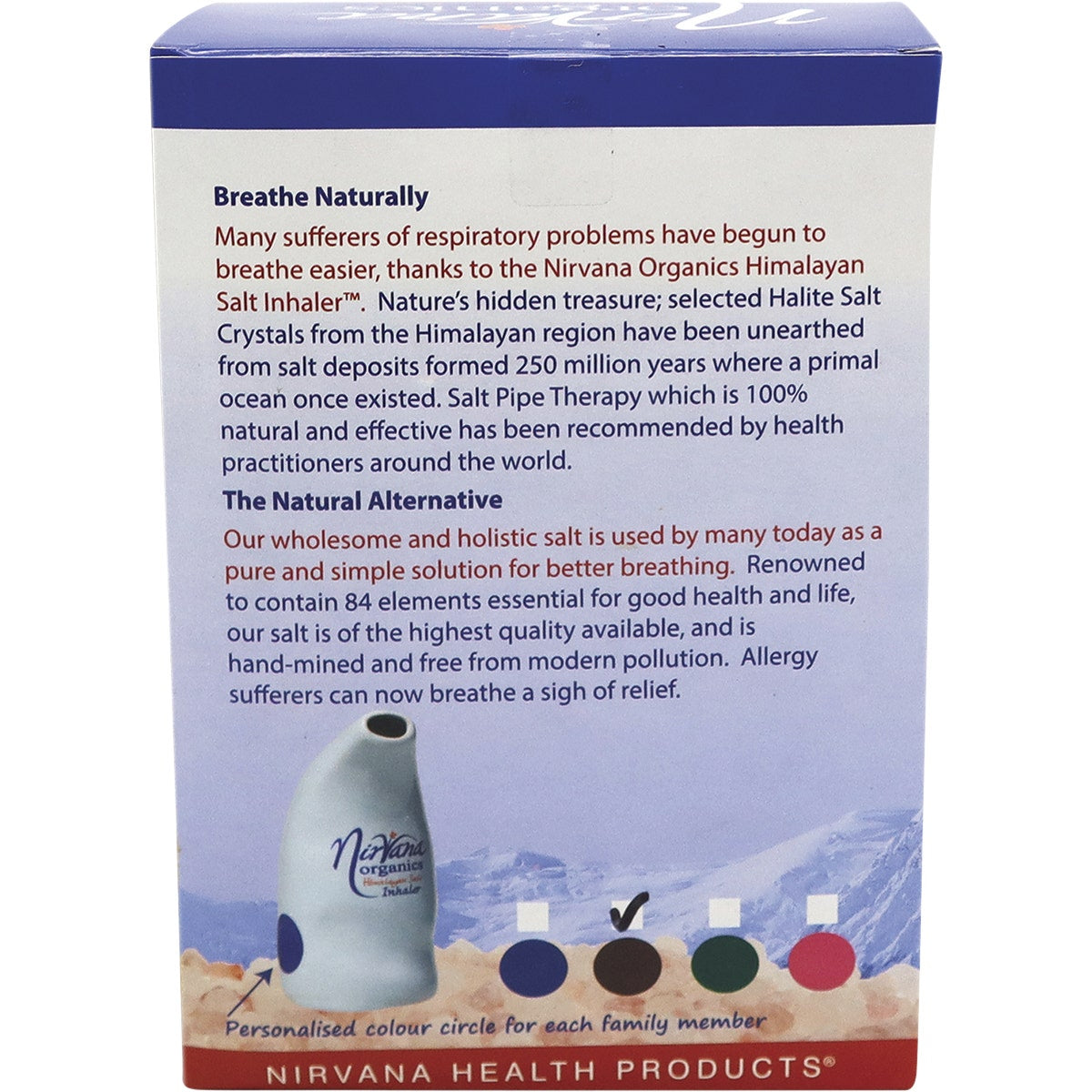 NIRVANA ORGANICS Himalayan Salt Inhaler Ceramic - 1