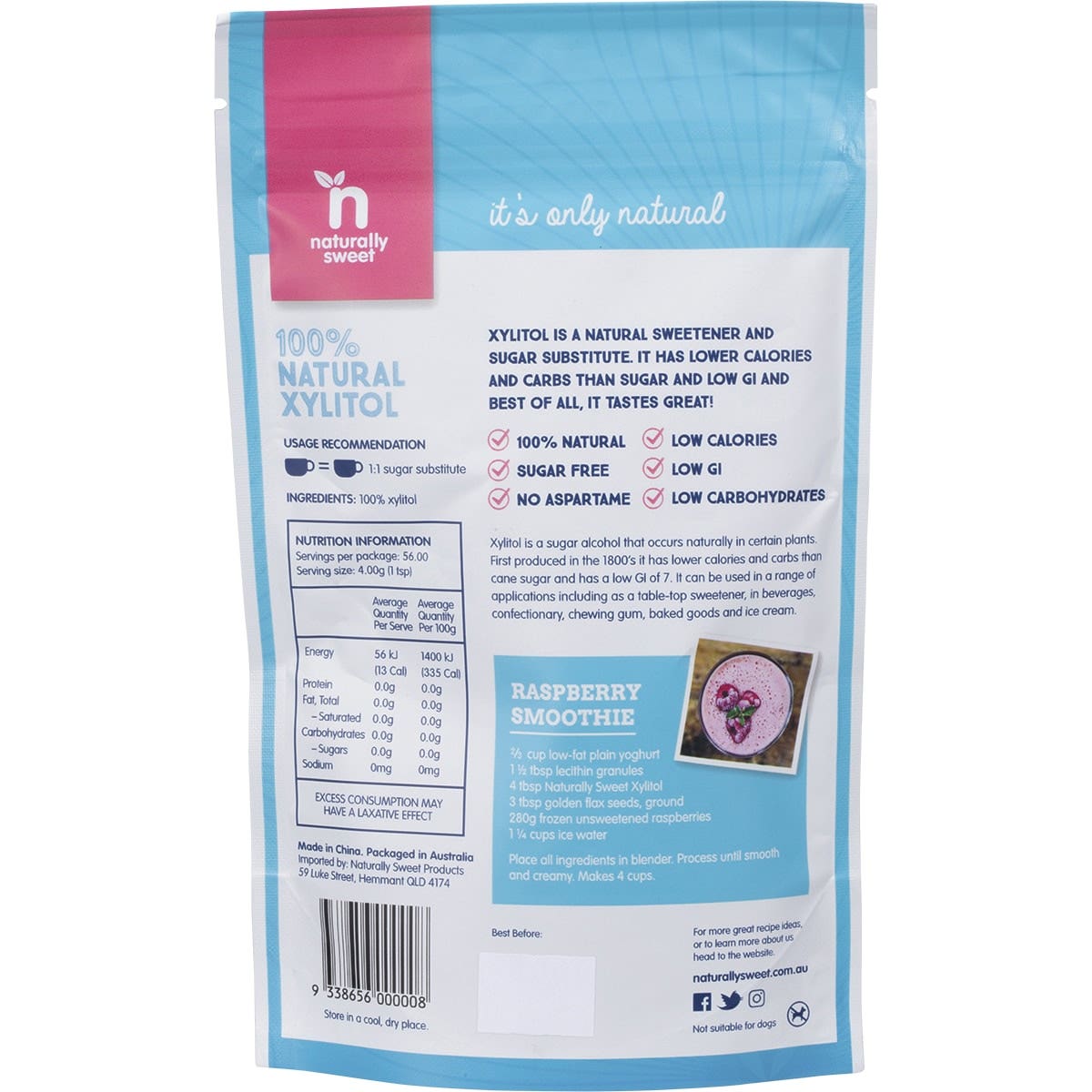 NATURALLY SWEET Xylitol 225g