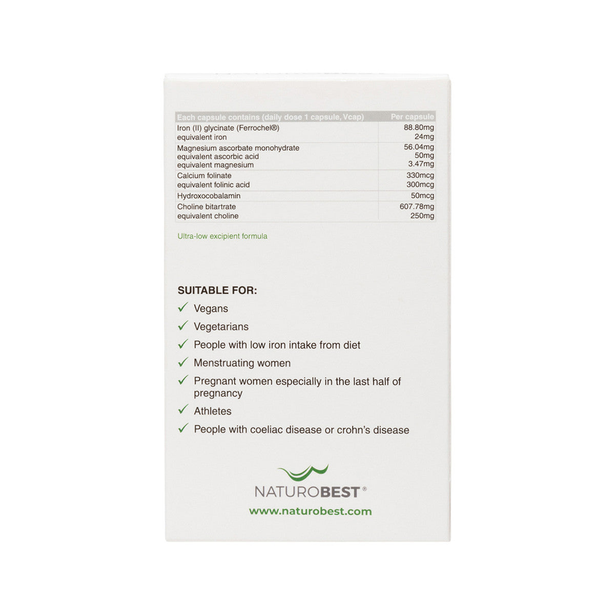 NaturoBest Iron & Brain Support 30c