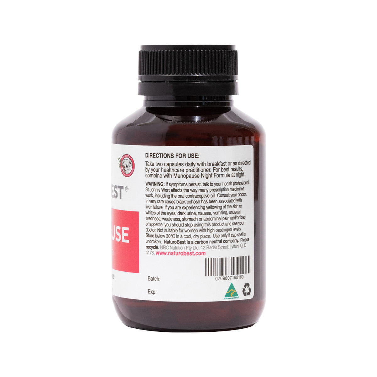 NaturoBest Menopause Day Formula 60c