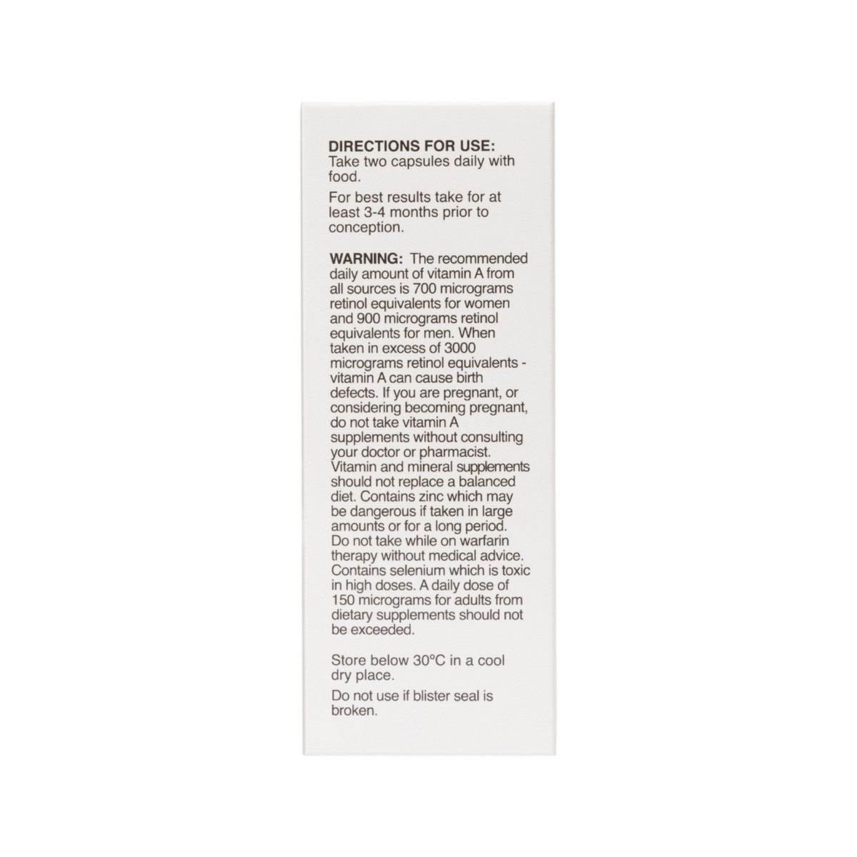 NaturoBest Preconception Multi for Men 60c