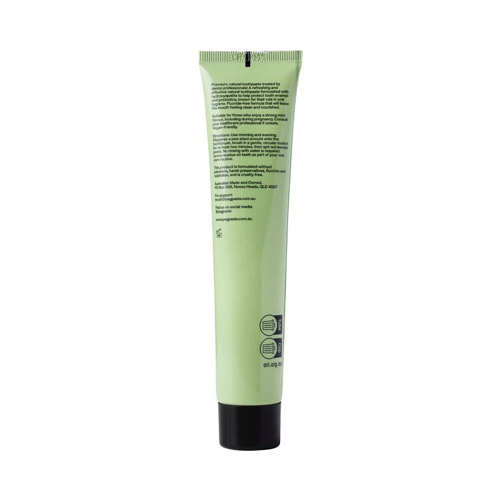 Peg Paste Toothpaste Intense Mint Tube 100g