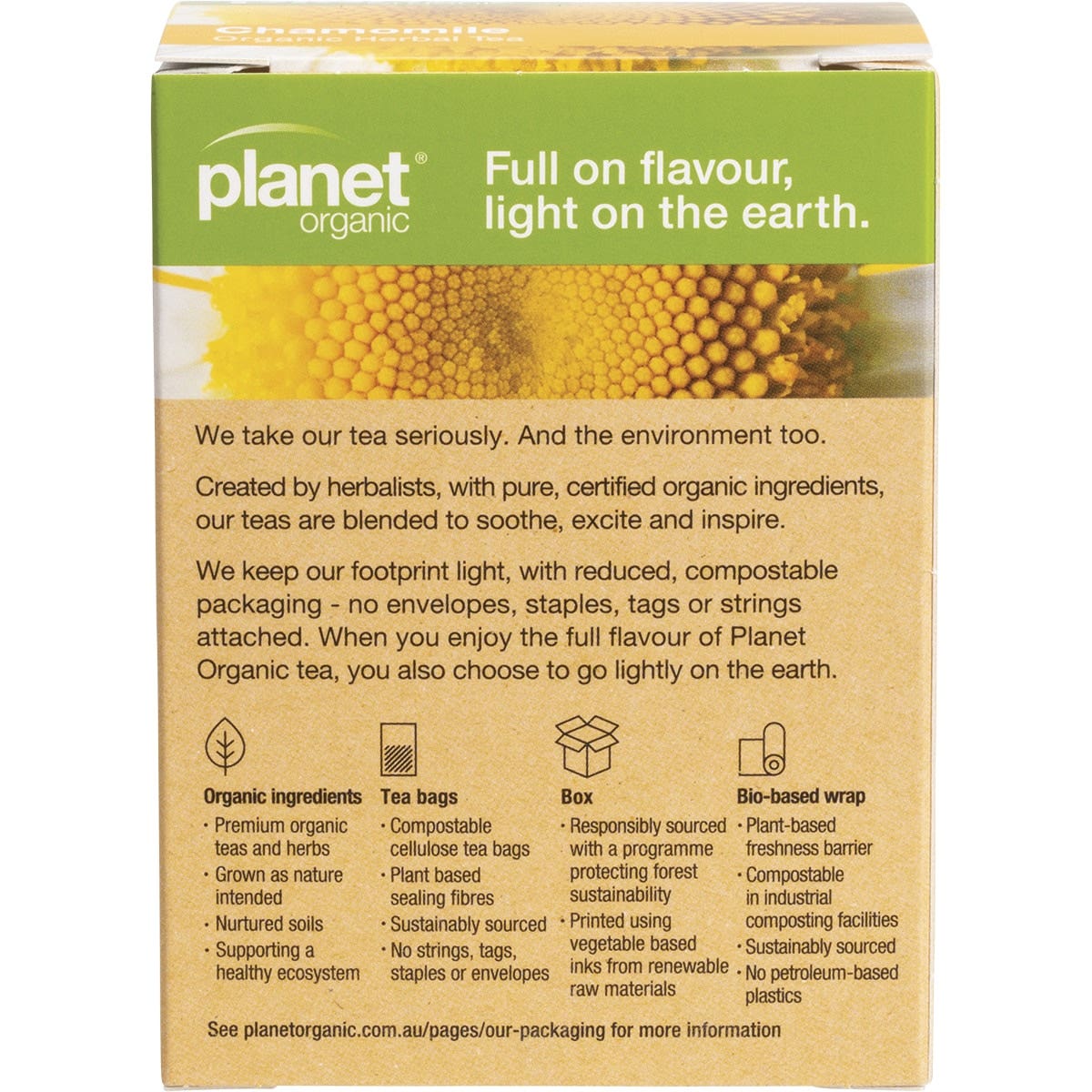 Planet Organic Organic Chamomile Herbal Tea x 25 Tea Bags