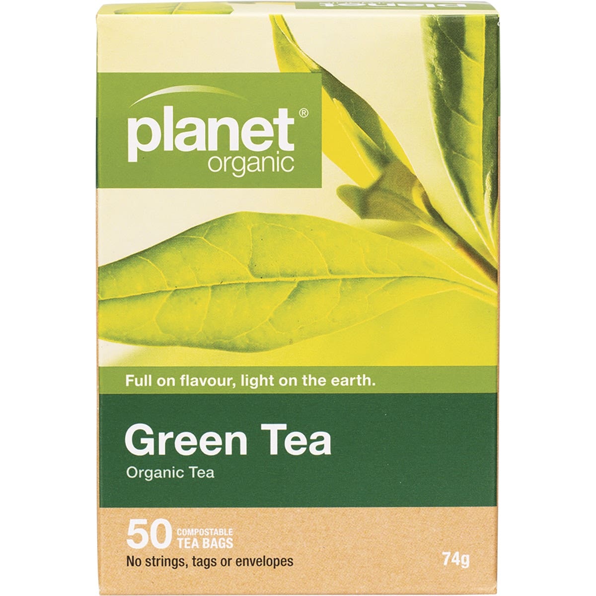 Planet Organic Organic Green Tea x 50 Tea Bags