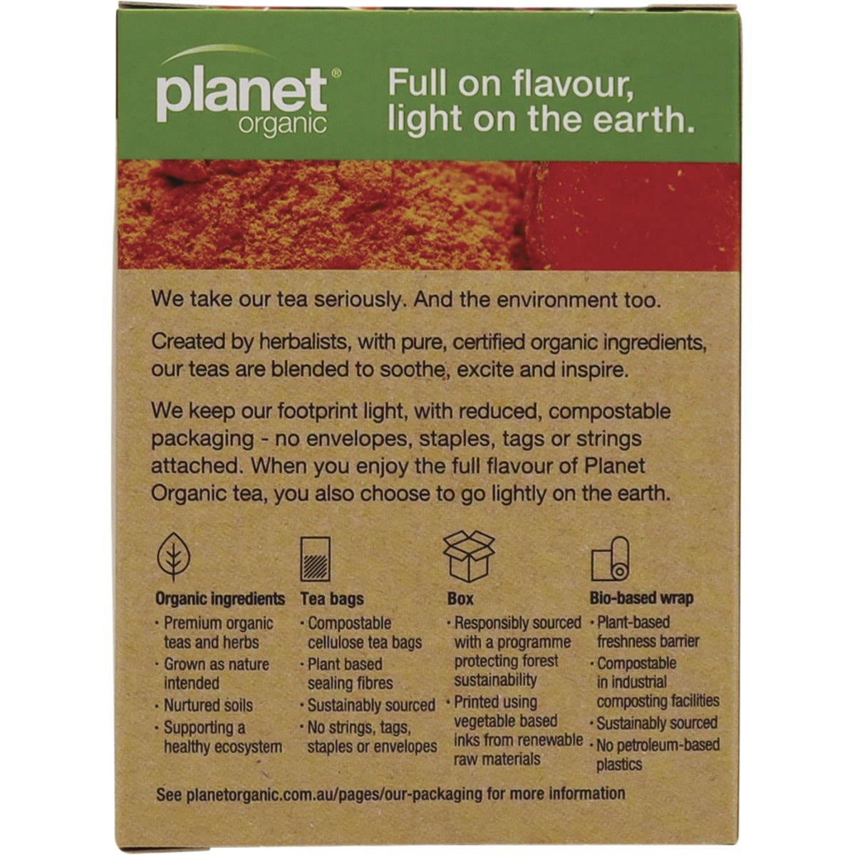 Planet Organic Organic Joint Calm with Turmeric & Ginger Herbal Tea x 25 Tea Bags