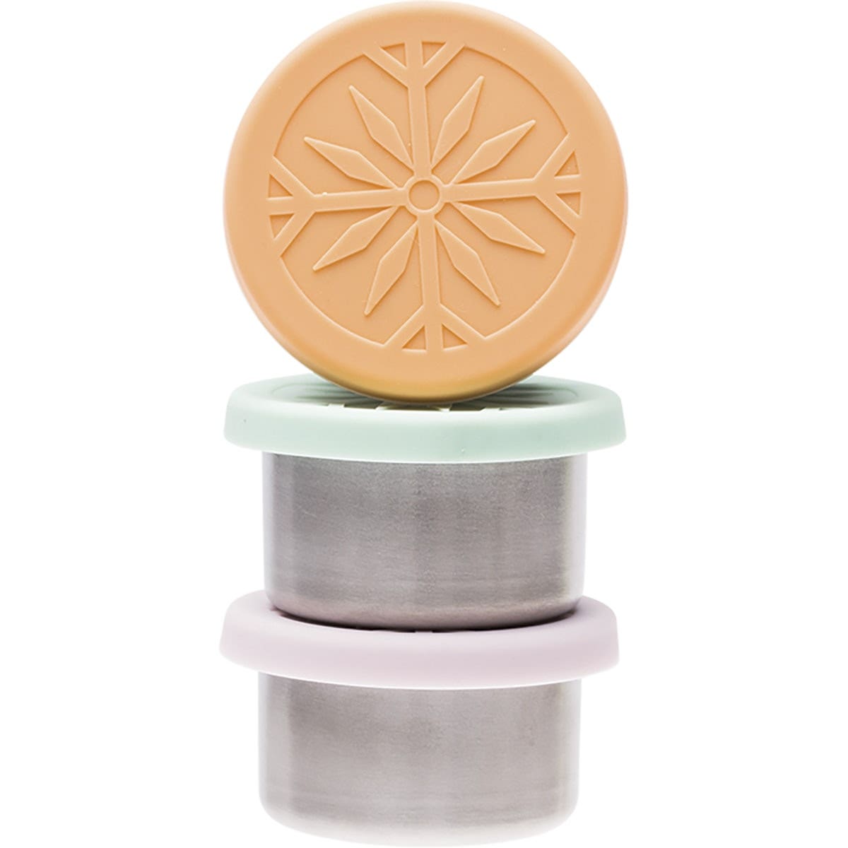 EVER ECO Stainless Steel Mini Containers Spring Pastels - Leak Resistant 3