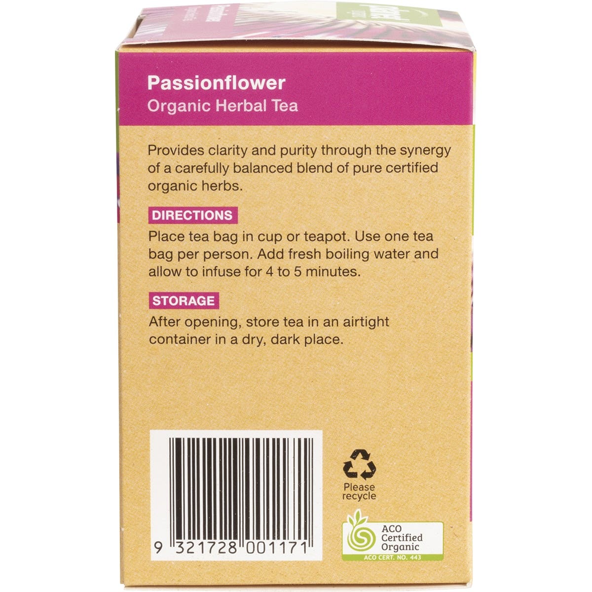 PLANET ORGANIC Herbal Tea Bags Passionflower 25