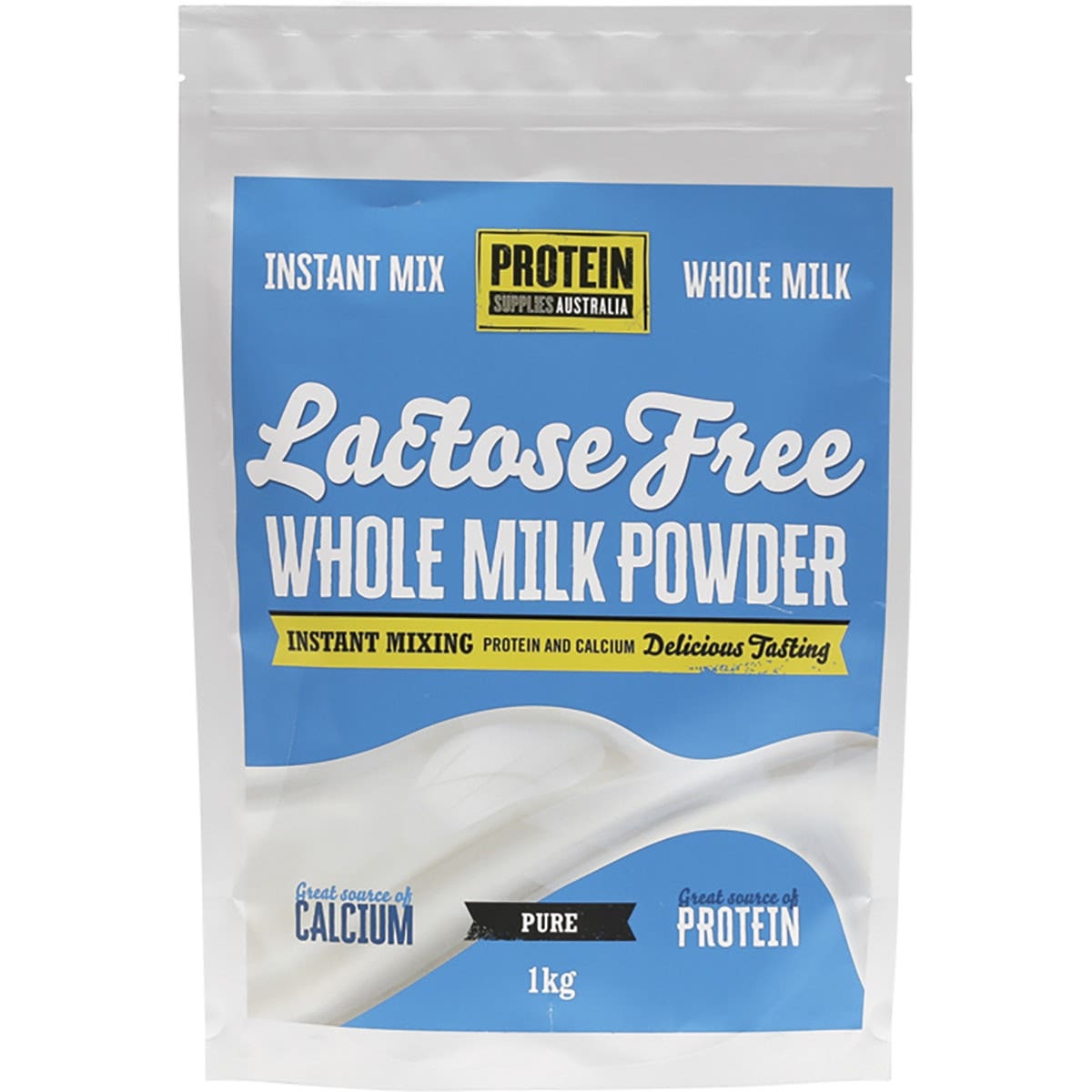 PROTEIN SUPPLIES AUSTRALIA Whole Milk Powder Lactose Free 1kg