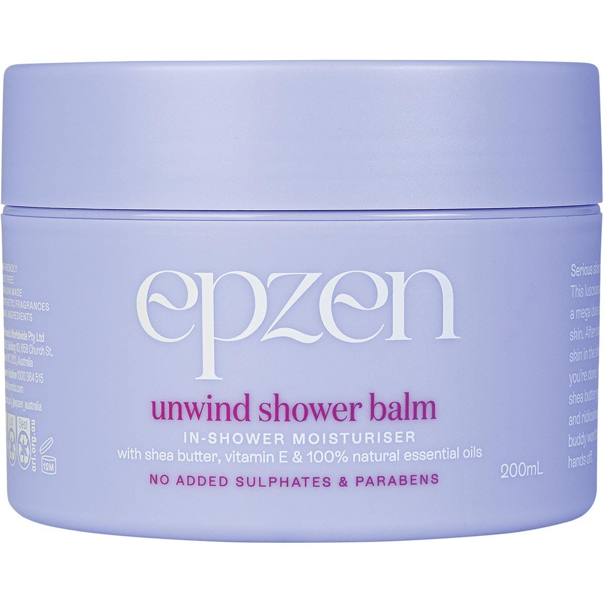 EPZEN Unwind Shower Balm In-Shower Moisturiser 200ml