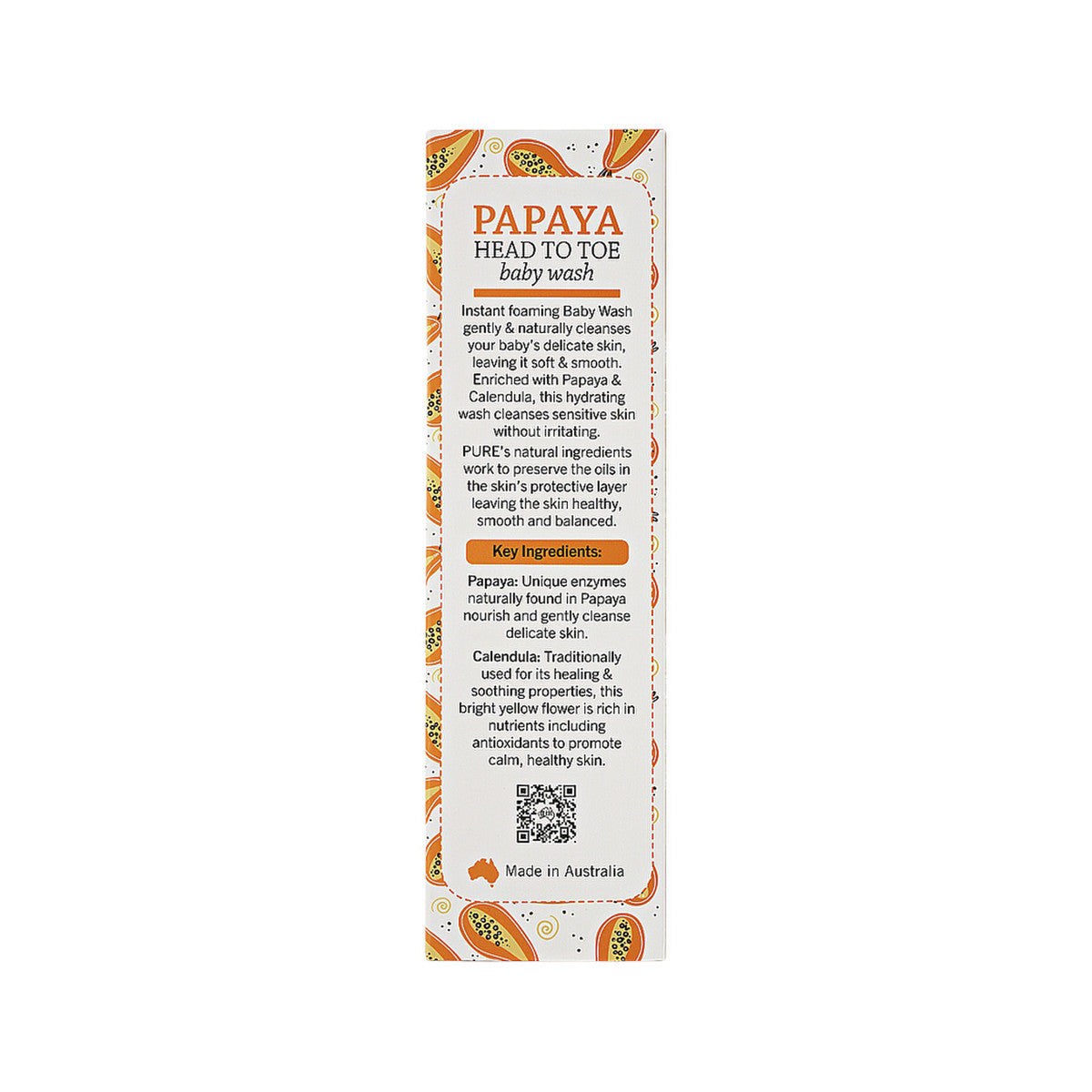 P'URE Papayacare Baby Papaya Head To Toe Baby Wash (Calendula with Paw Paw) 150ml