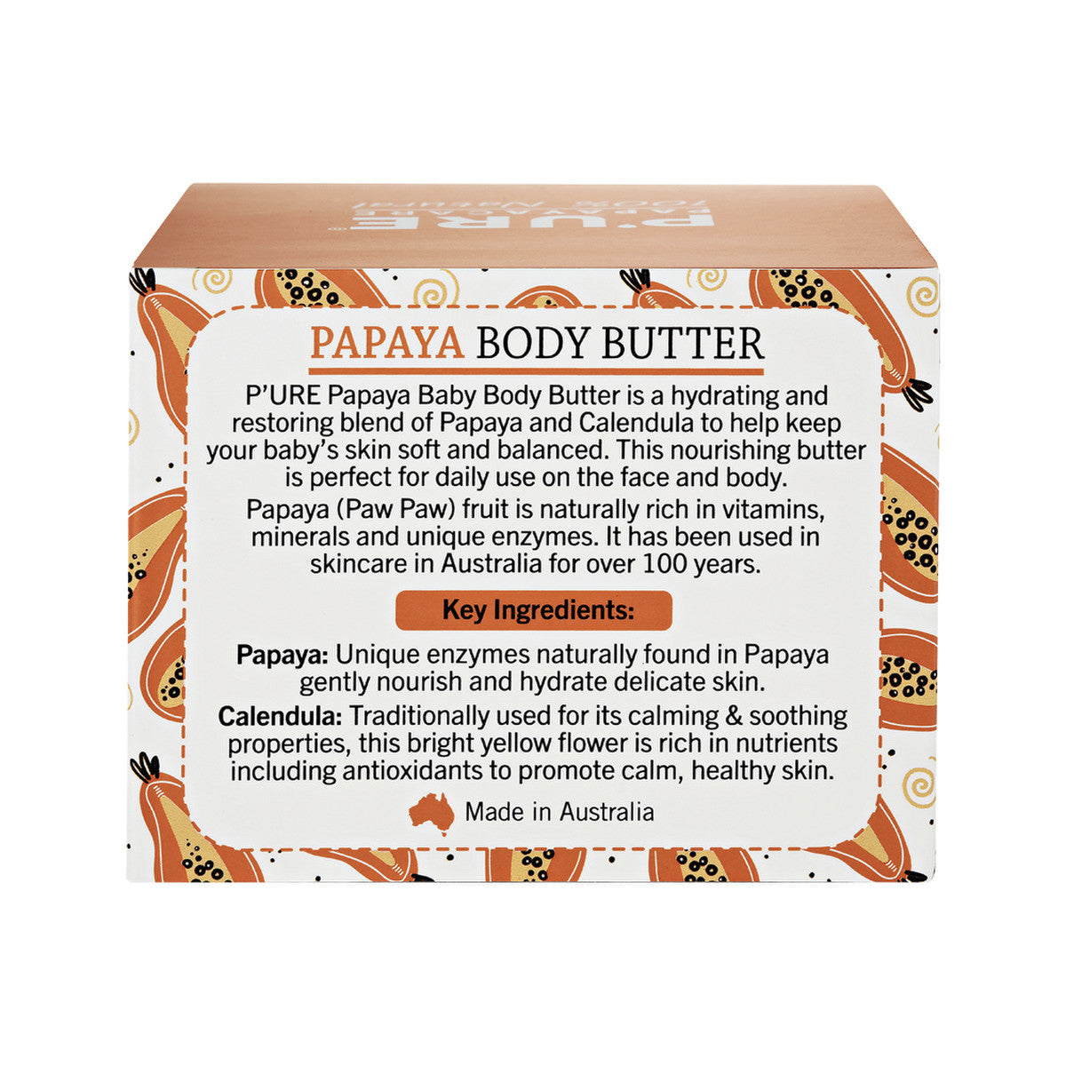 P'URE Papayacare Baby Papaya Body Butter (Calendula with Paw Paw) 100g