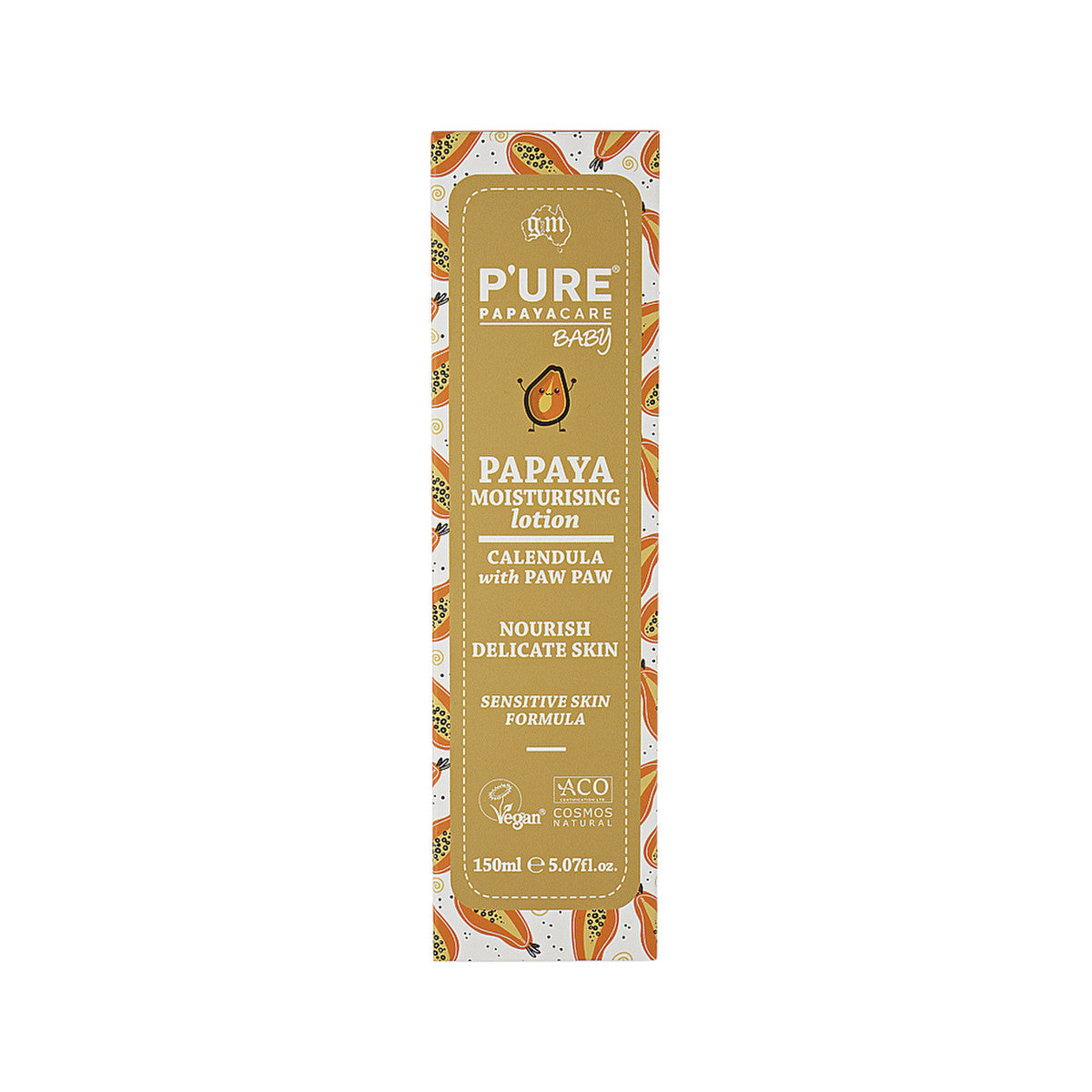P'URE Papayacare Baby Papaya Moisturising Lotion (Calendula with Paw Paw) 150ml