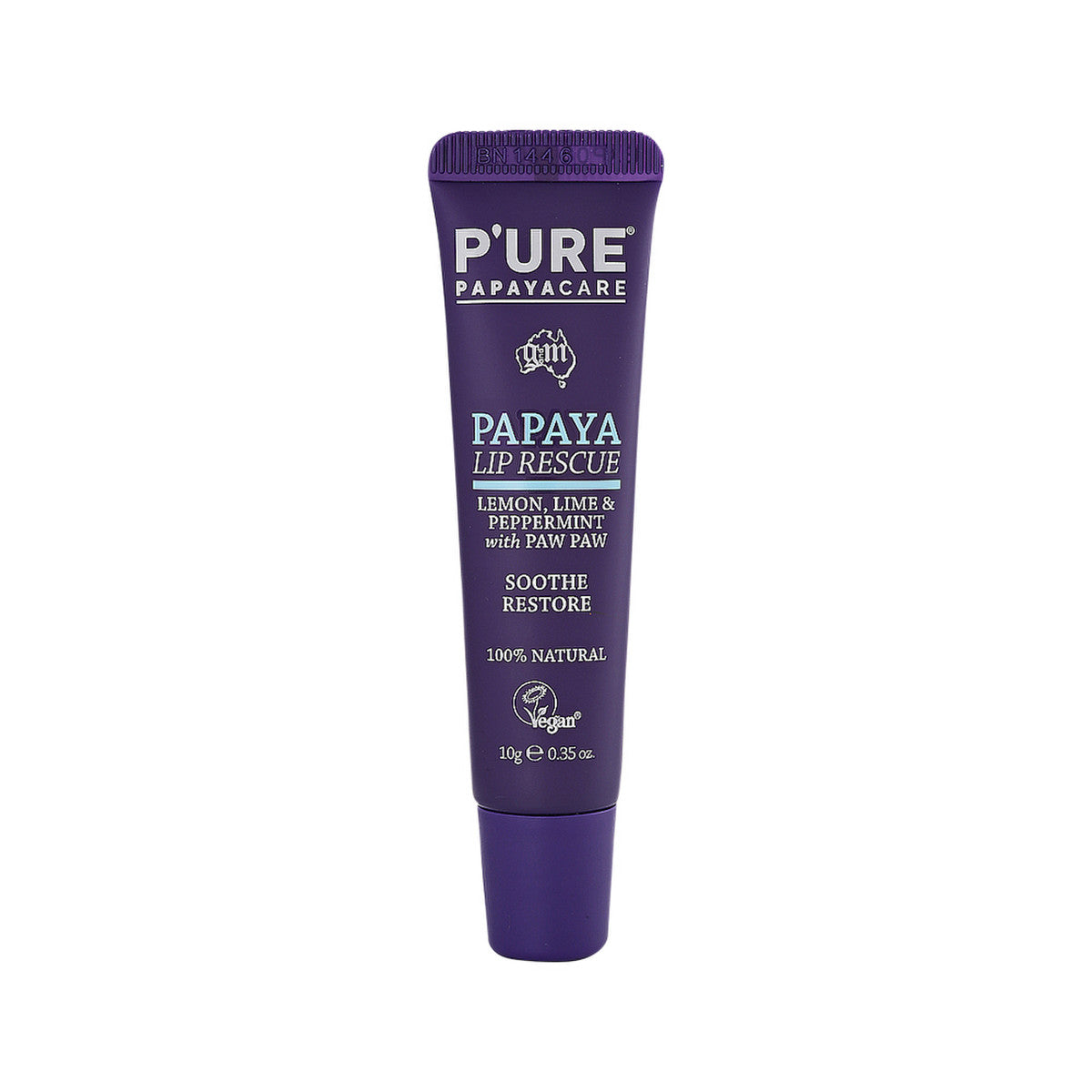 P'URE Papayacare Papaya Lip Rescue (Lemon, Lime & Peppermint with Paw Paw) 10g