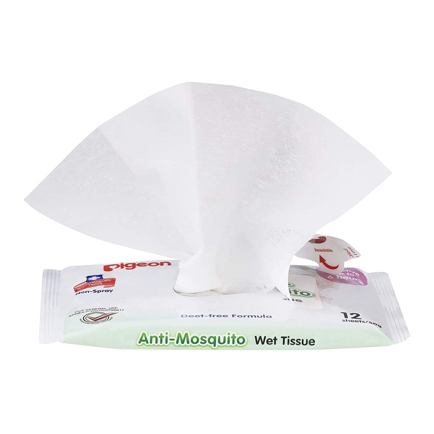 Pigeon Anti-Mosquito Wipes 12 Pack