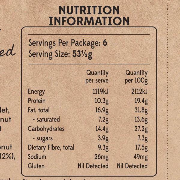 COASTAL CRUNCH Protein Crunch Granola Cacao, Hazelnut & Chia 320g
