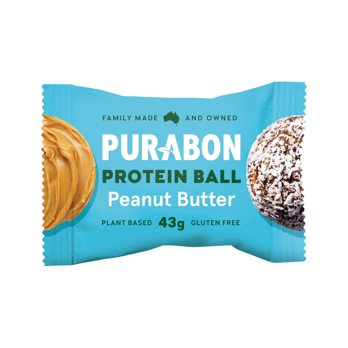Purabon Protein Balls Peanut Butter 43g(Pack of 12)