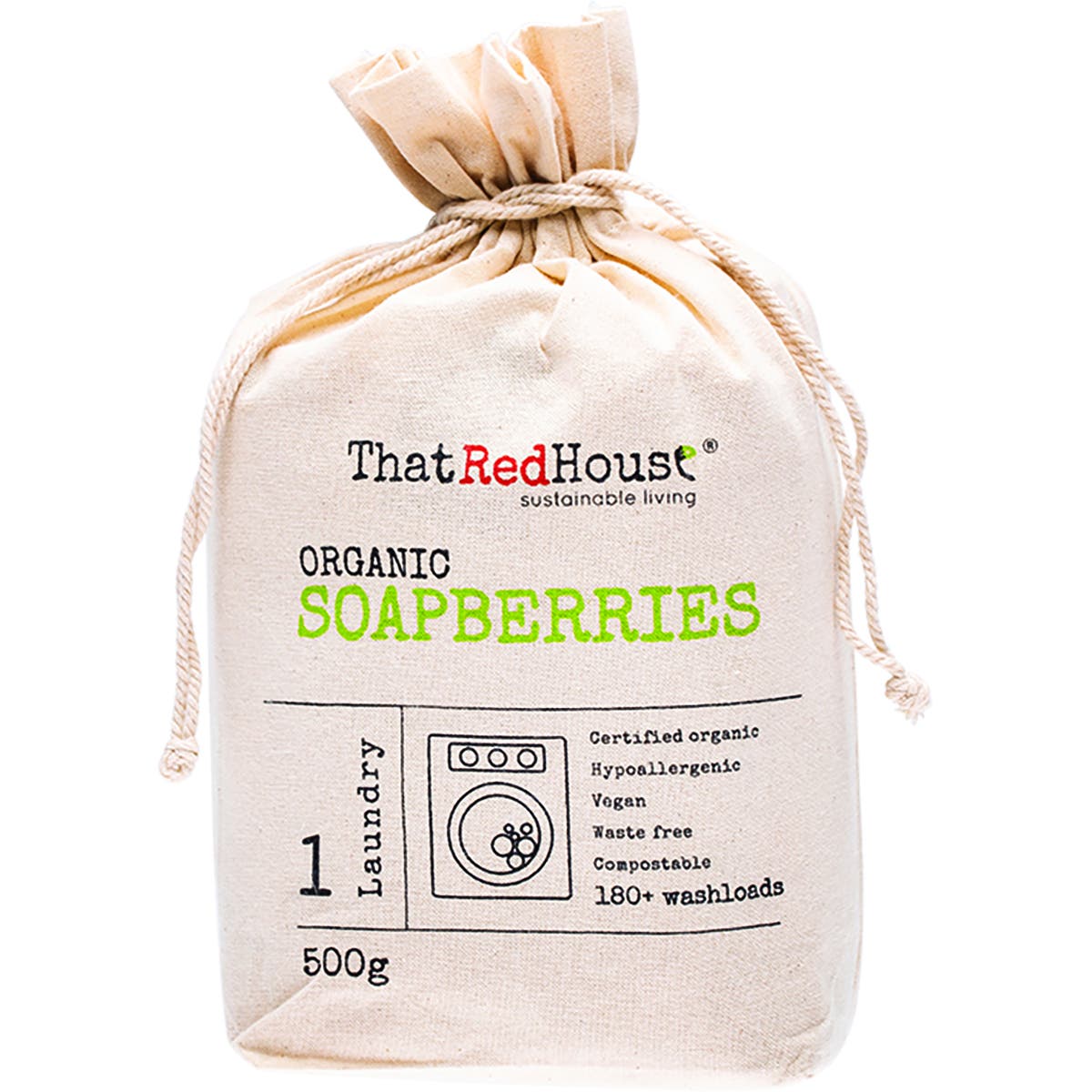 THAT RED HOUSE Organic Soapberries 180+ Washloads 500g