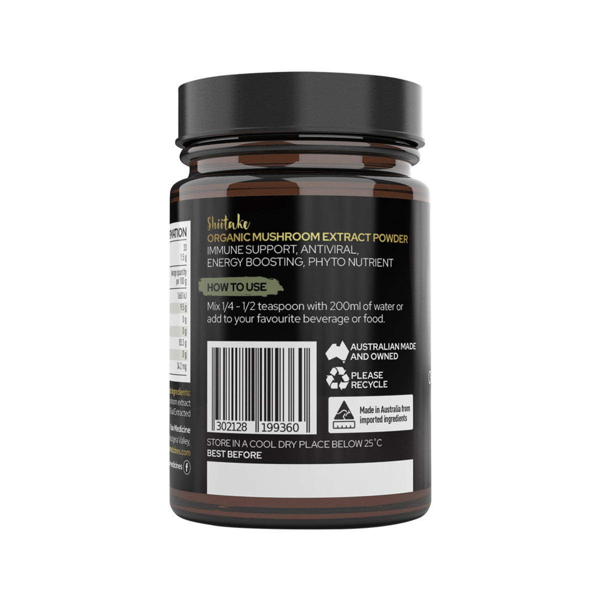 Raw Medicine Organic Mushroom Extract Shiitake 50g