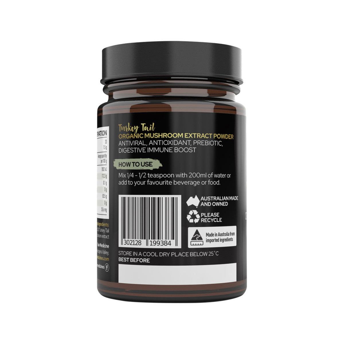 Raw Medicine Organic Mushroom Extract Turkey Tail 50g